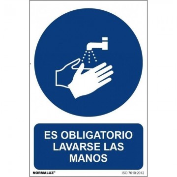 Señal Obligación Lavarse...