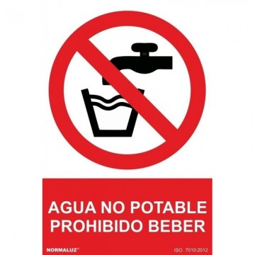 Señal Prohibido Beber Agua...