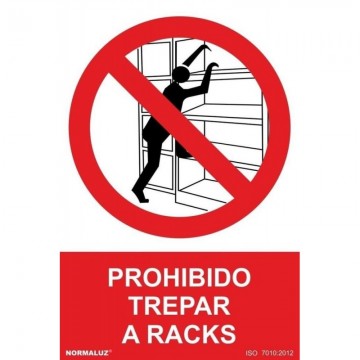Señal Prohibido Trepar a Racks