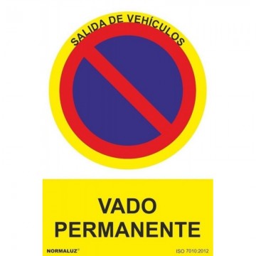 Señal Prohibido Vado...