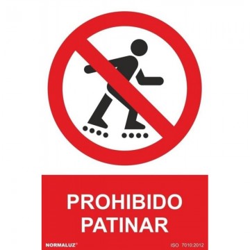 Señal Prohibido Patinar