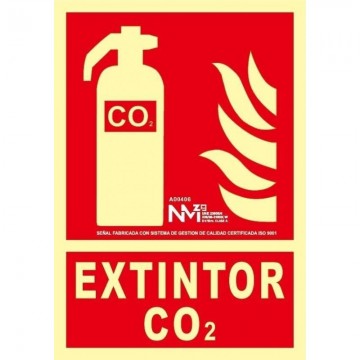 Señal Clase B Extintor CO2...